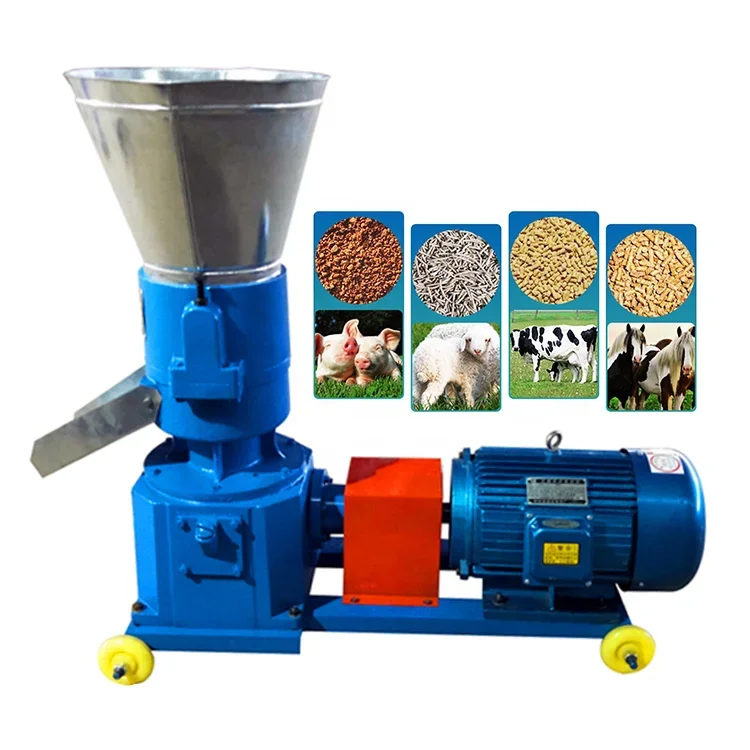 Rice husk cotton stalk weed wooden ball processing machine animal feed pellet machine