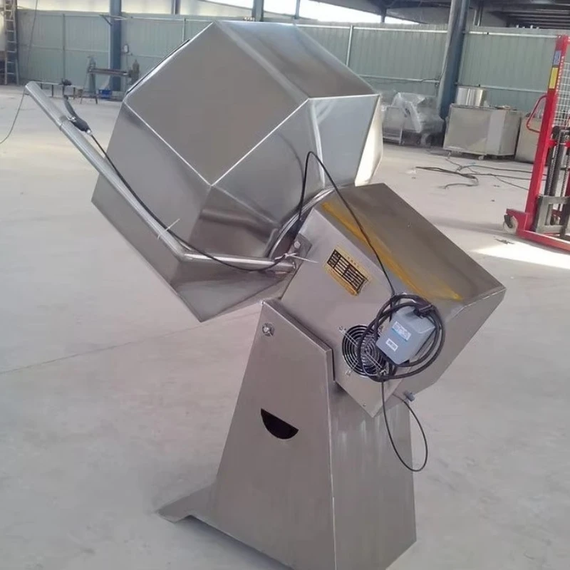 Customized Octagonal Seasoning Machine For Fried Food Chicken Nuggets Tofu Balls Fried Snacks Automatic Spice Coating Mixer