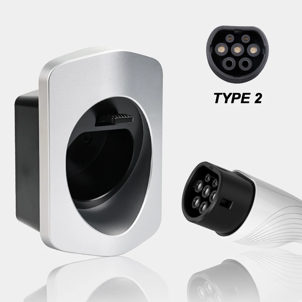 EV Chargers Holder Type 2/Type 1 Connector Socket Plug Extra Protection Wallbox Charging Cable EV Charging Accessories