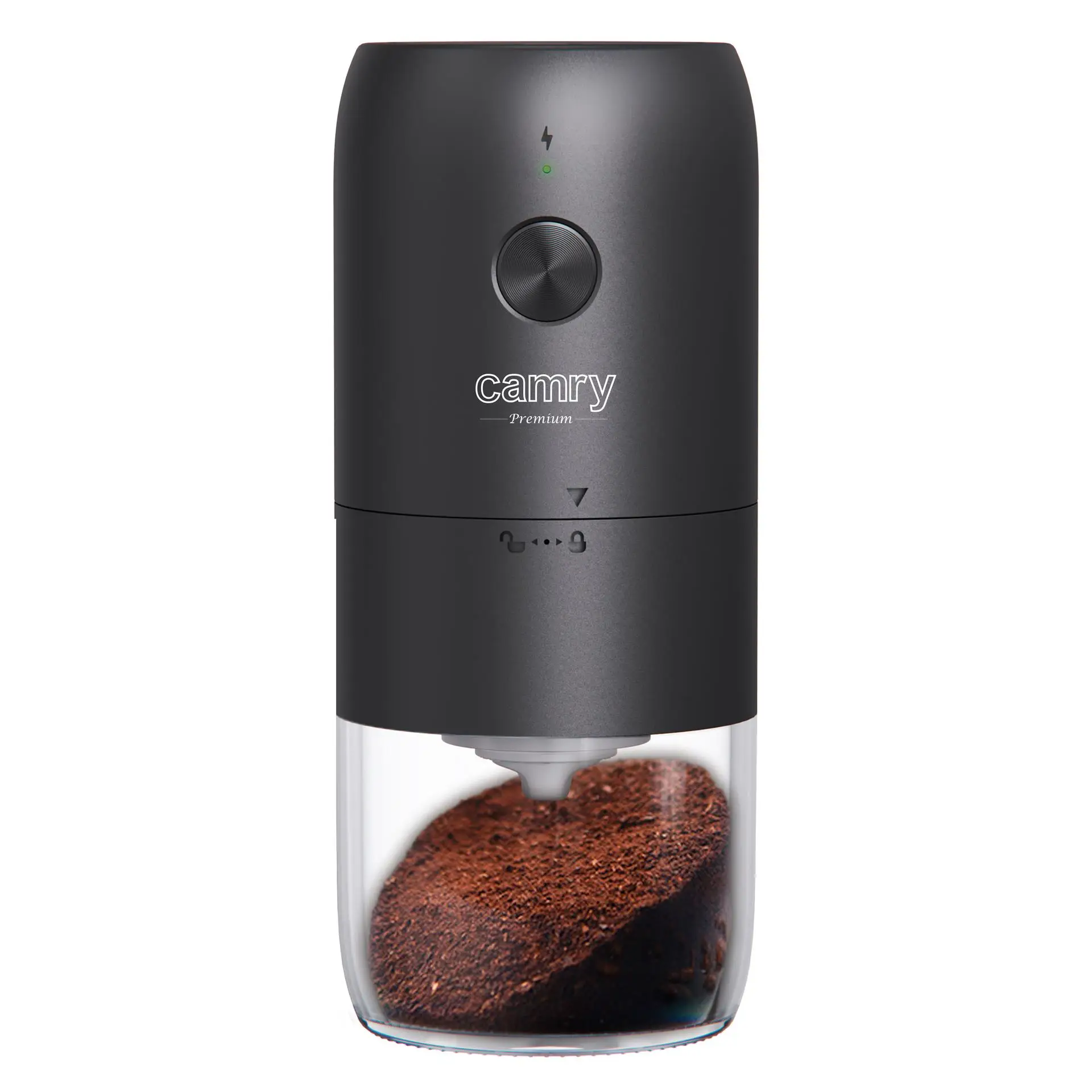 Camry CR4302 draadloze koffiemolen, keramische molen verstelbaar, USB-C, zwart