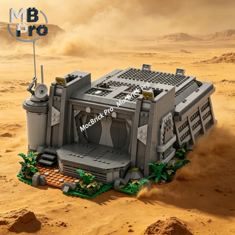 

Военная разведывательная станция MOC, тактический командный пост, сборная модель для взрослых коллекционеров, 1908 деталей