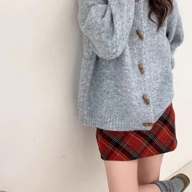 

Autumn Winter Cardigan Sweater Women Knitted Coats Fashion Female Long Sleeve Solid Casual Knitwear Jackets Knit Cardigans Top