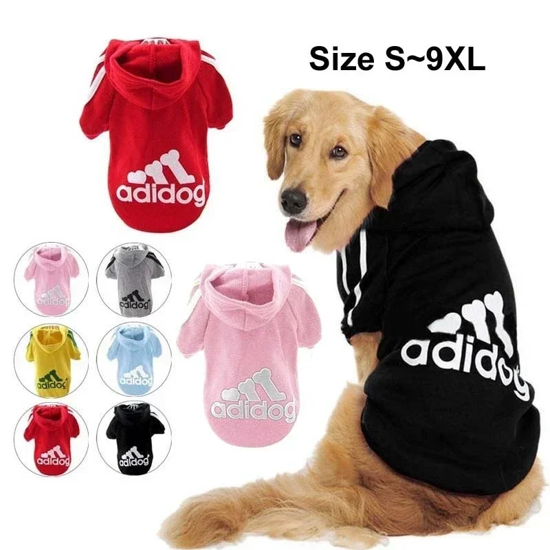 

Winter Dog Clothes Adidog Sport Hoodies Sweatshirts Warm Coat Clothing for Small Medium Large Dogs Big Dogs Cat Pets Puppy Outfi