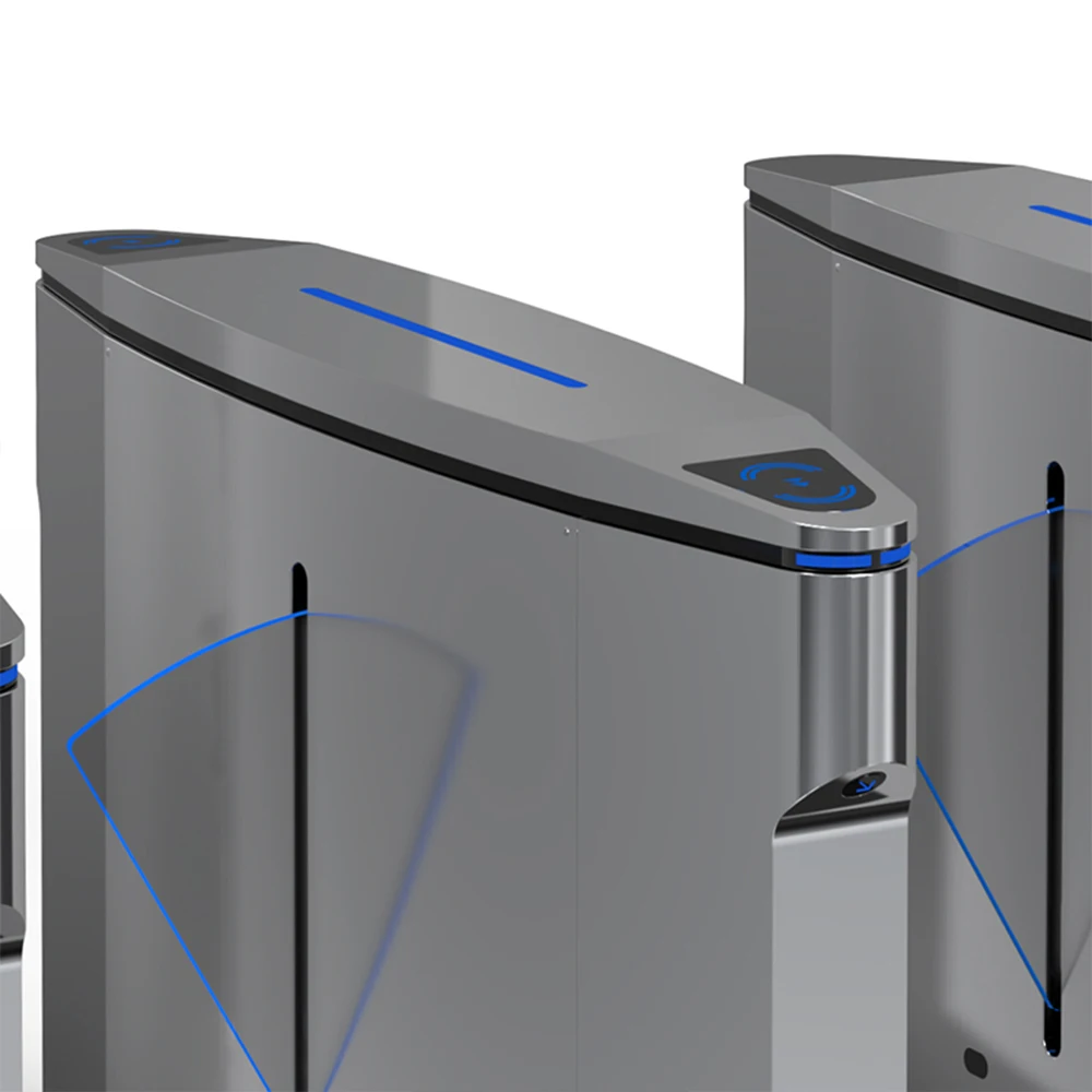JSTD6302-21 Flap Barrier Turnstile for Subway Station Security RFID Access Control