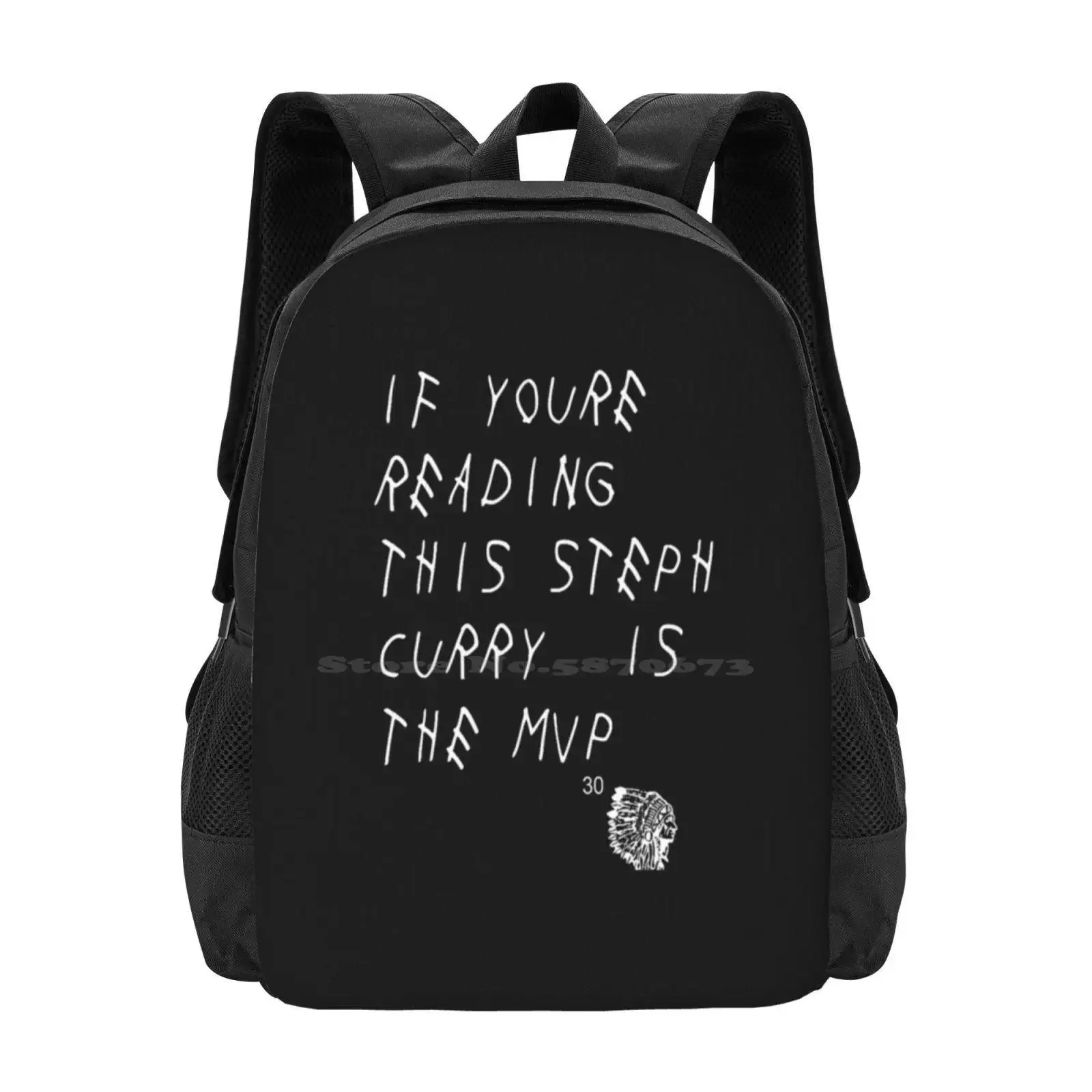 

If Youre Reading This Steph Curry Is The Mvp Hot Sale Schoolbag Backpack Fashion Bags Steph Curry Most Valuable Player