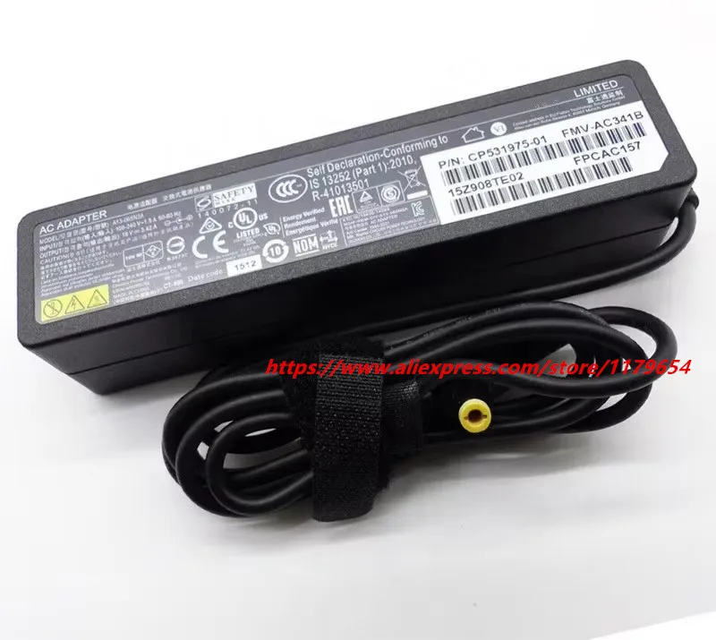 Genuine 19V 3.42A 65W ADP-65MD B A13-065N3A Laptop AC DC Adapter