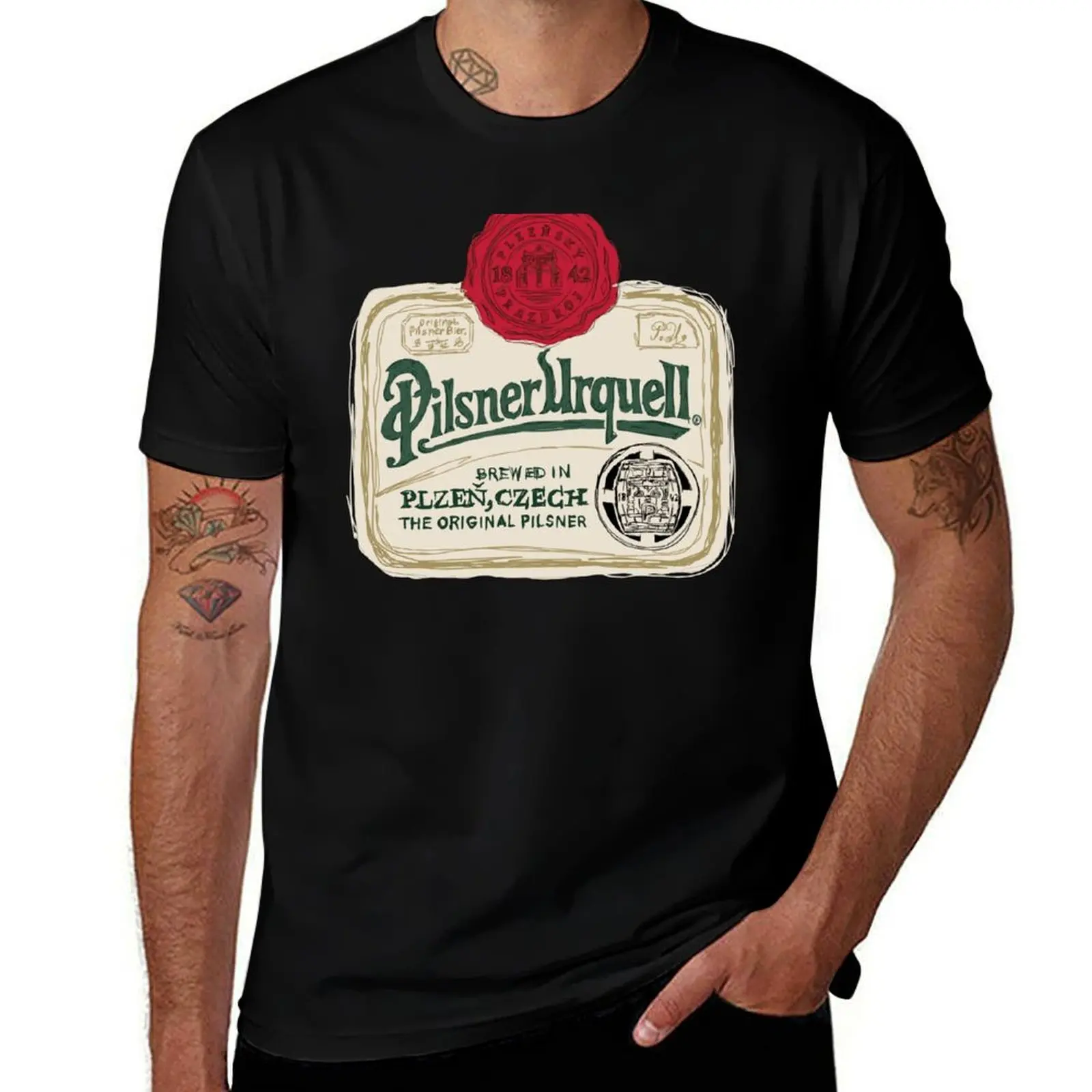 

Pilsner Urquell POP T-Shirt man t shirt summer funny t shirts man T-Shirt