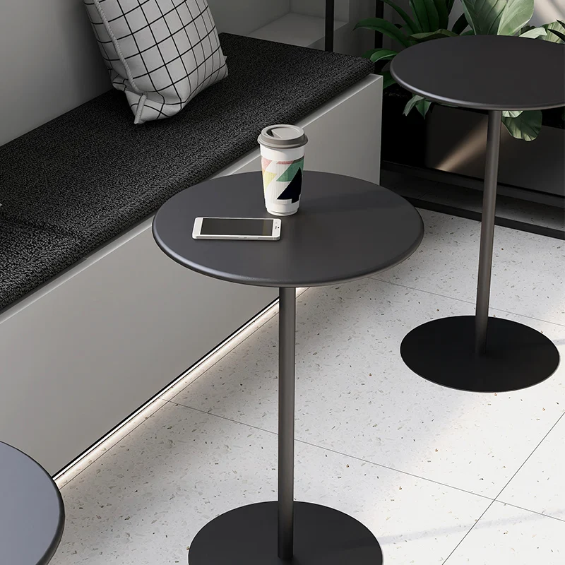 Modern Simple Network Red Table Milk Tea Shop Counter Small Round Table Conference Negotiation Reception Table Chair Combination