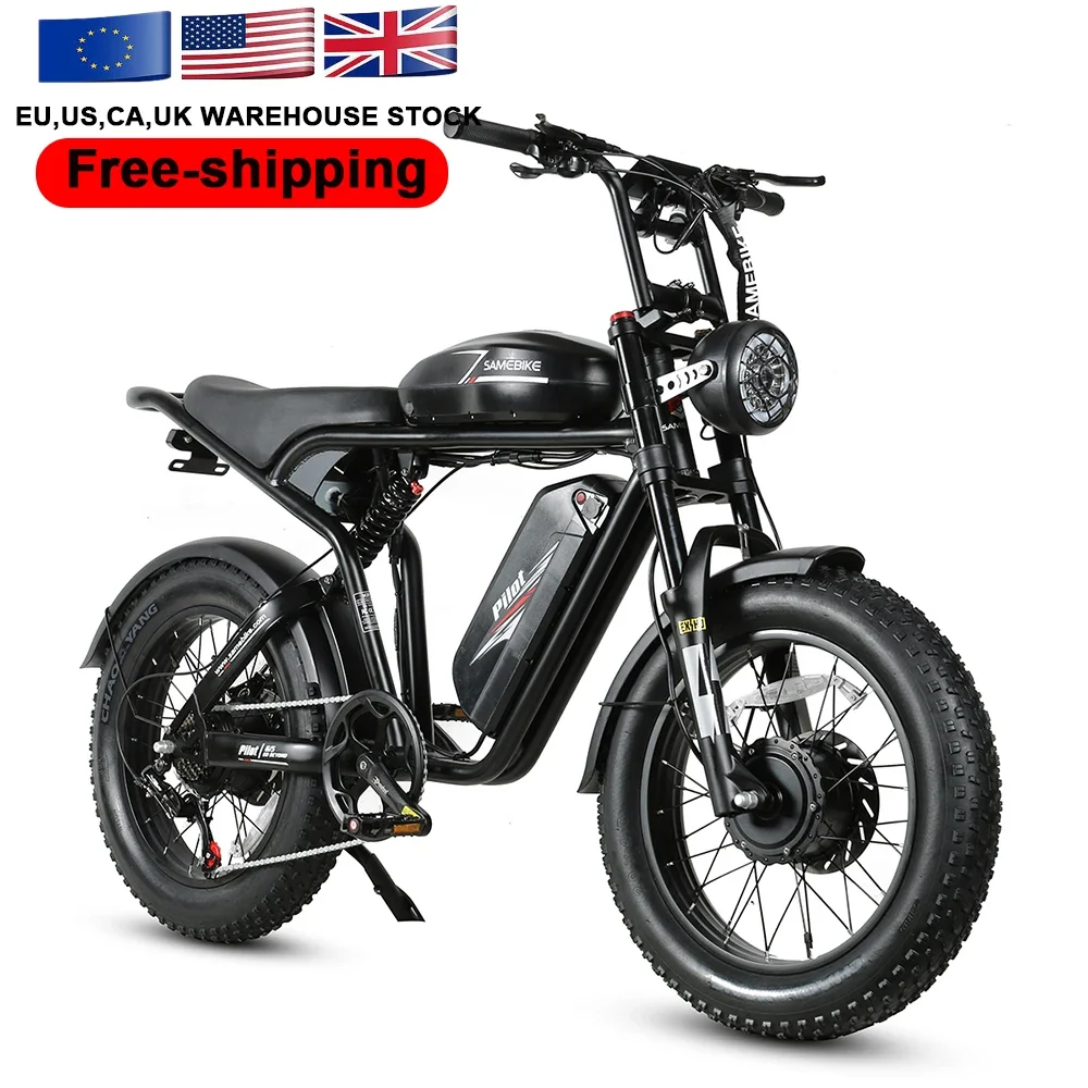 

США RTS All Terrain 20 дюймов Fat Tire Bike 32AH Электрический горный велосипед 2000W City Ride Off Road Электрические велосипеды
