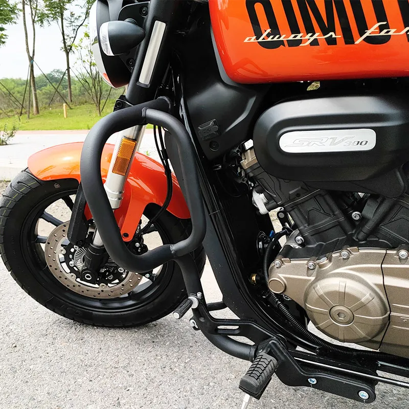 Motorcycle Bumper Guard Anti-drop Bar Rear Backrest Side Bag Modification Accessories For QJMOTOR SRV300/300S