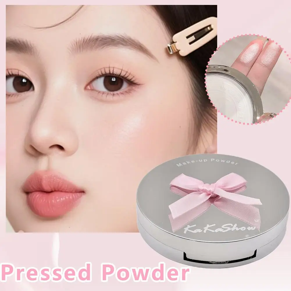 1 stks Natuurlijke Matte Geperst Poeder Olie Controle Fleuren Whitening Gezicht Basis Foundation Compact Concealer Make-up Cosmetica