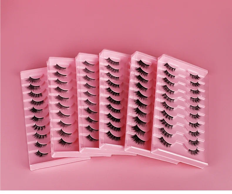 Goodobe Half Eye 10 Paar Natürliche Fuchsaugen-Make-up-Wimpern Süßer Coole Stil Flauschig Geeignet für Leichtes Make-up – Detail 12
