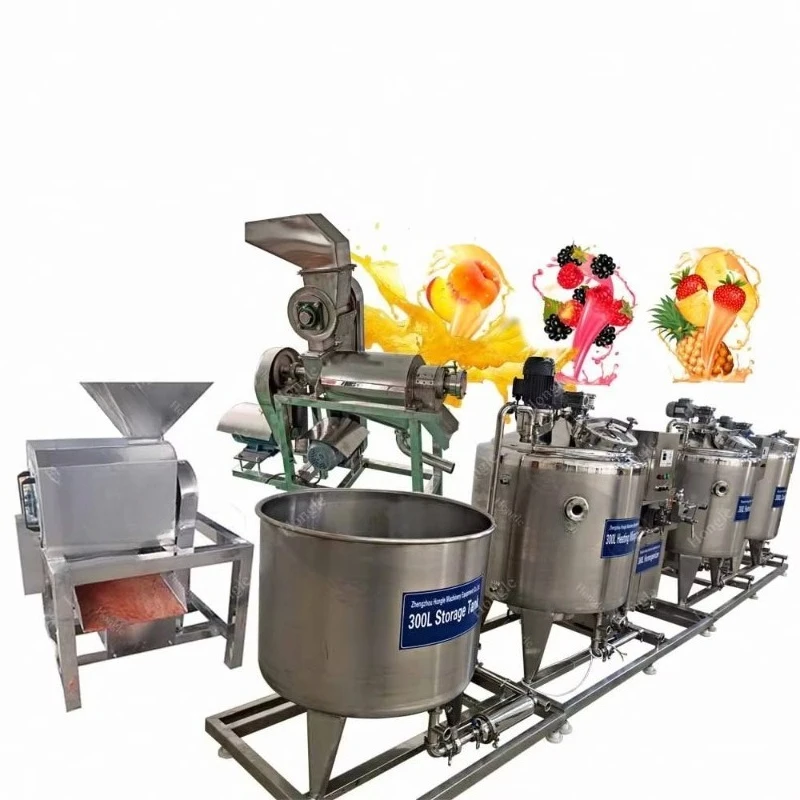 Fruit Juice Processing Plant Small Scale Pasteurizer Line for Orange Lemon Lime Apple Pomegranate Juice Press Custom