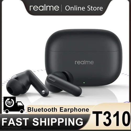 Realme Buds T310 TWS auriculares inalámbricos Bluetooth 5,4 HD micrófono llamada auriculares estéreo HiFi ANC reducción activa de ruido auriculares de música