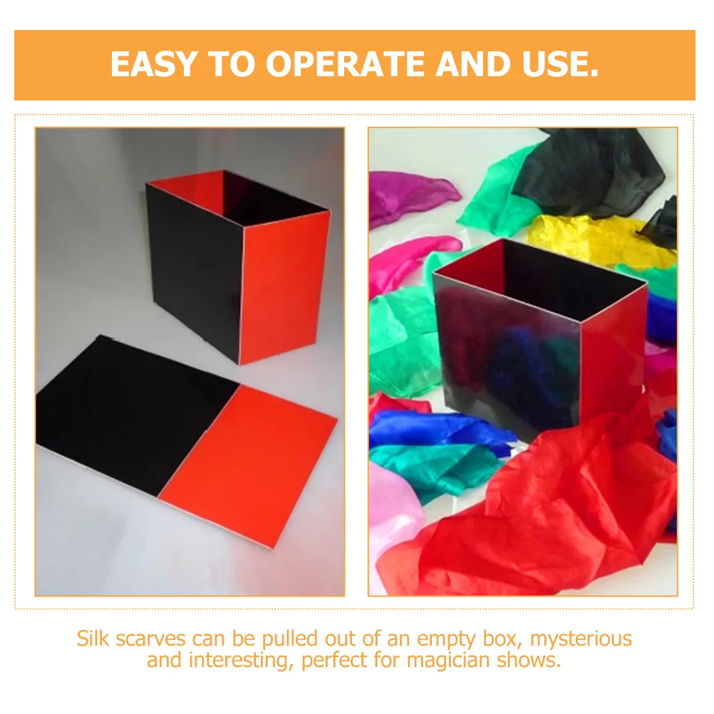 Goochelaar Lege Doos Gimmick Prop Stage Performance Truc Apparaat voor Zijden Sjaal Onthullen Leuke Feestsfeer