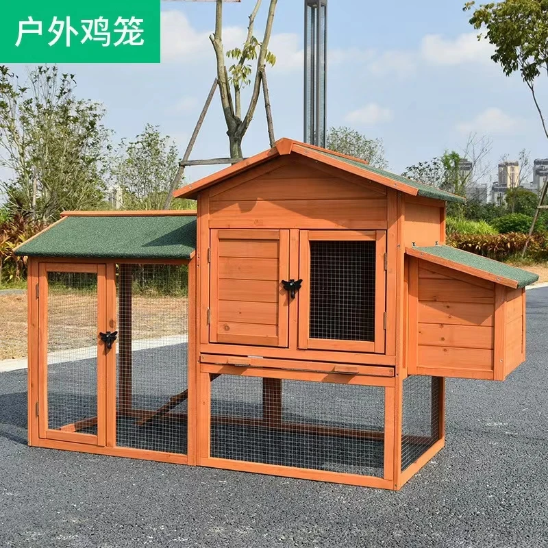 Pet Product Super Large Outdoor Chicken Cage Hutch Indoor Cheap Wooden Chicken Coop