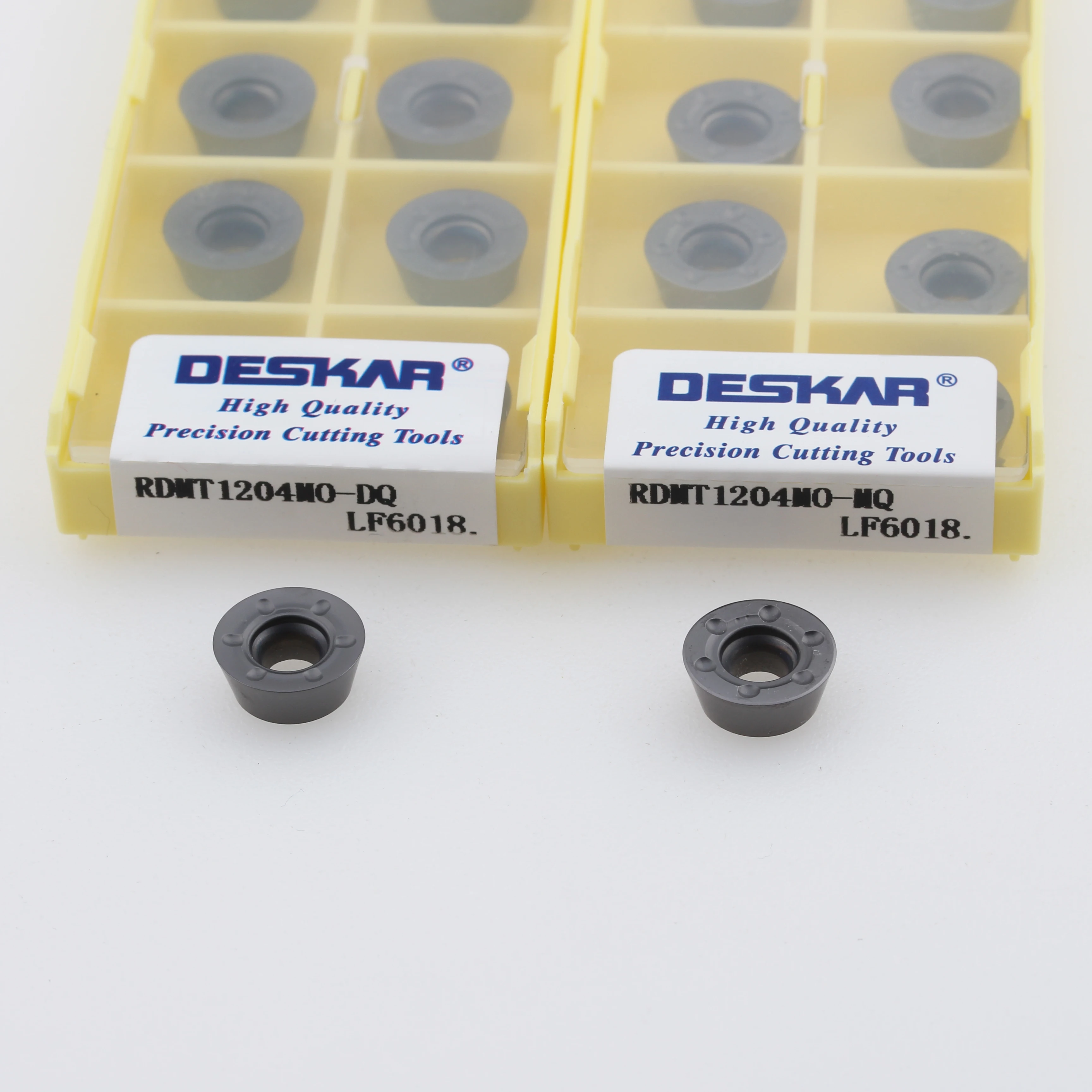 DESKAR RDMT1204MO-MQ LF6028 LF6018 CNC 원래 초경 삽입 밀링 선반 도구 선반 밀 커터 절단 블레이드