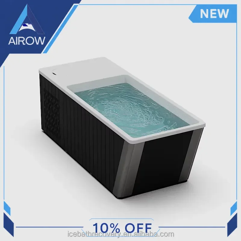 for Cold Plunge Tub 1HP 2HP Chiller Ice Bath WPC Portable Recovery System for Athletes Home Gym Fitness Muscle Relief
