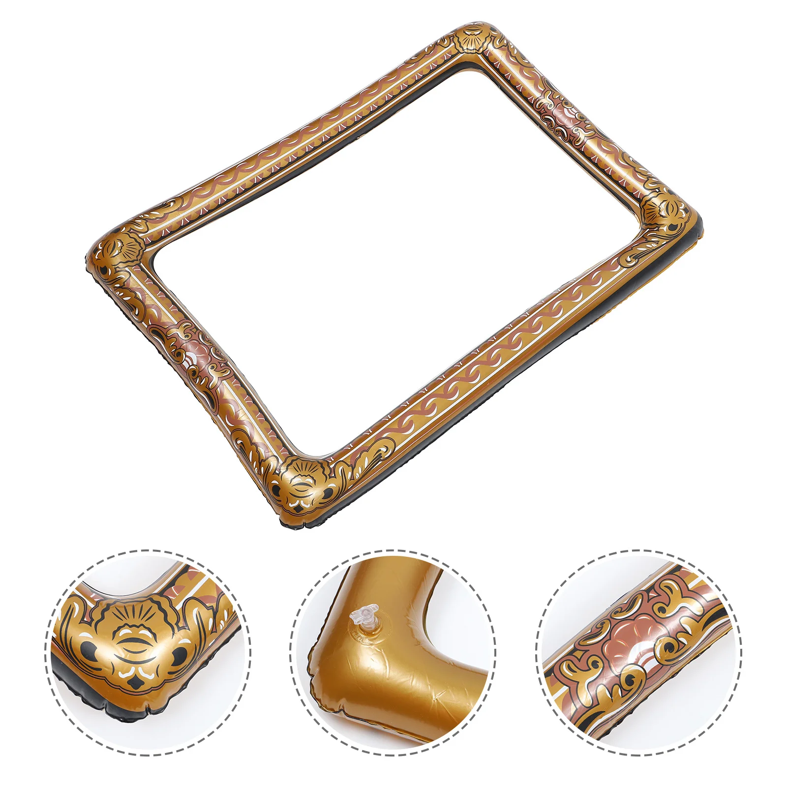 

1Pcs Inflatable Selfie Picture Frame PVC Eco Friendly Party Photo Prop Photo Booth Prop Lightweight Easy Carry for Adults Kids