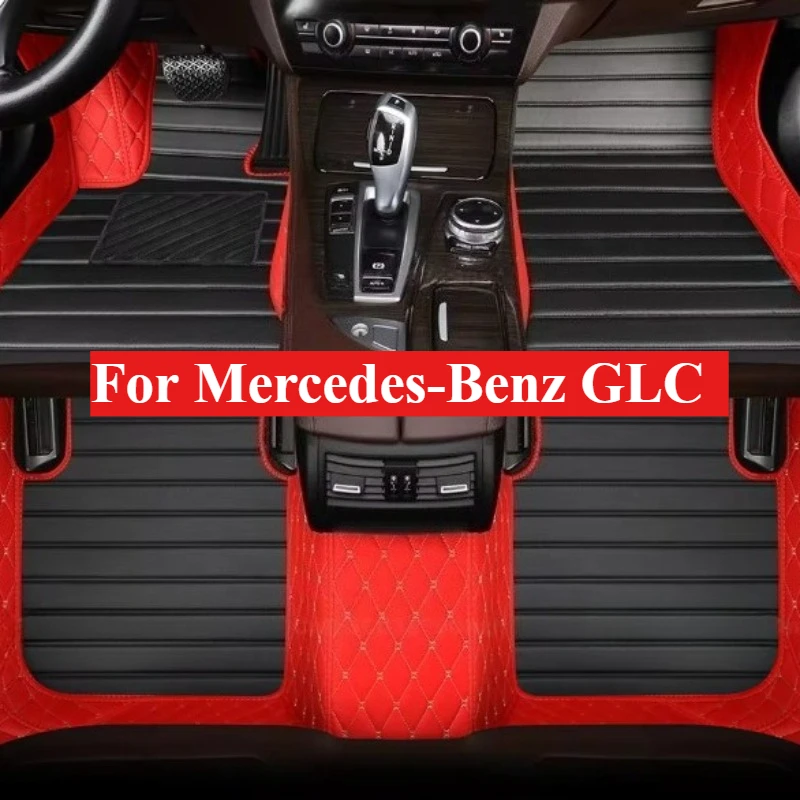 

Custom Car Floor Mats For Mercedes-Benz GLC 2017-2026 3 PCS All Weather Auto Accessories Foot leather Carpets Fashion Rugs Pads