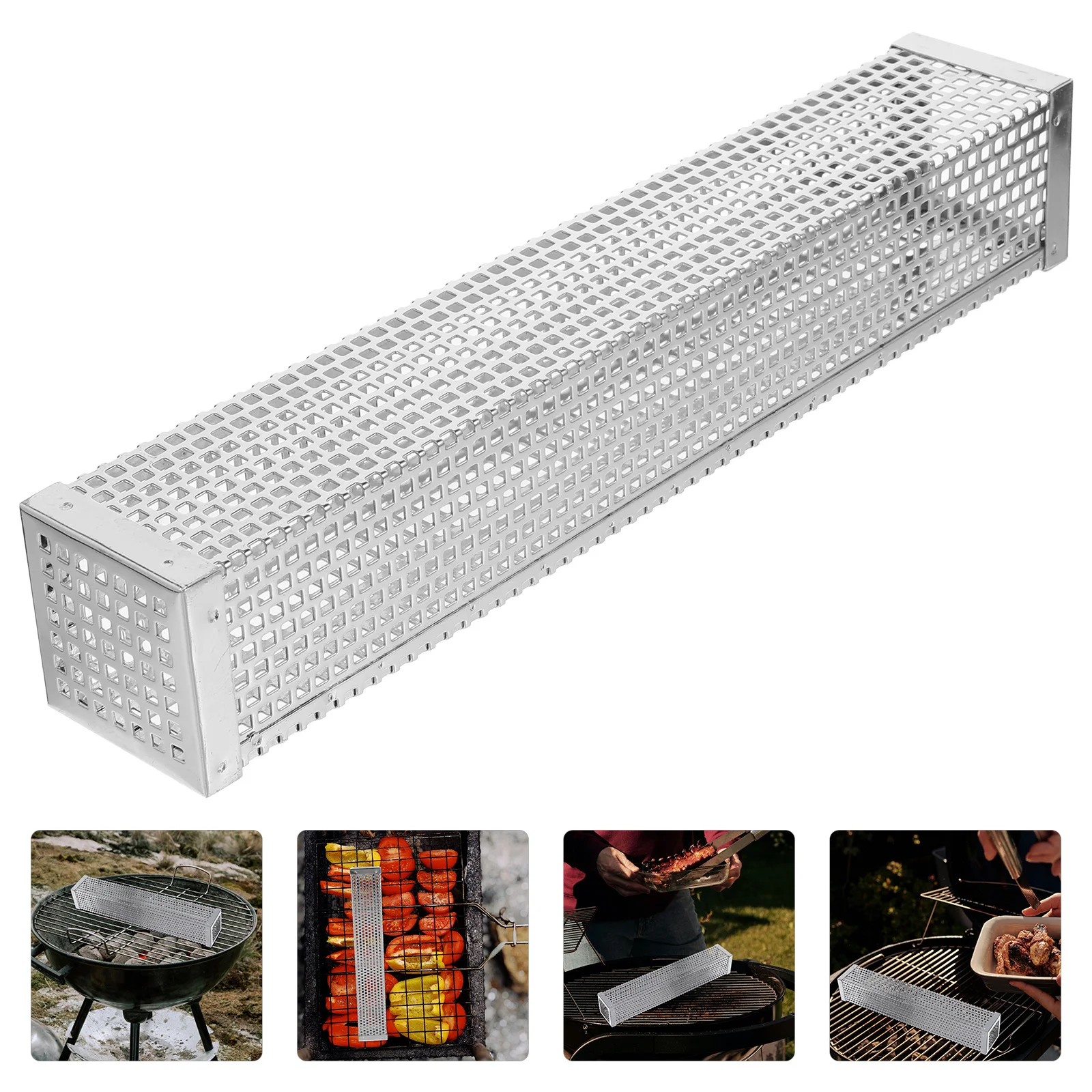 

Stainless Steel Smoke Tube Professional Reusable Grilling Tool For Outdoor Camping Bbq Grill Supply Durable Smoking Tube