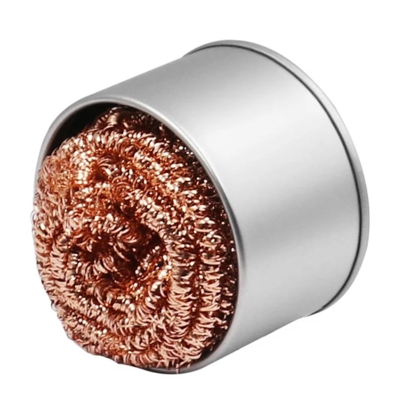 203F Soldering Iron Tip Cleaner Copper Wire Stainless Steel Tip Cleaner Box Copper