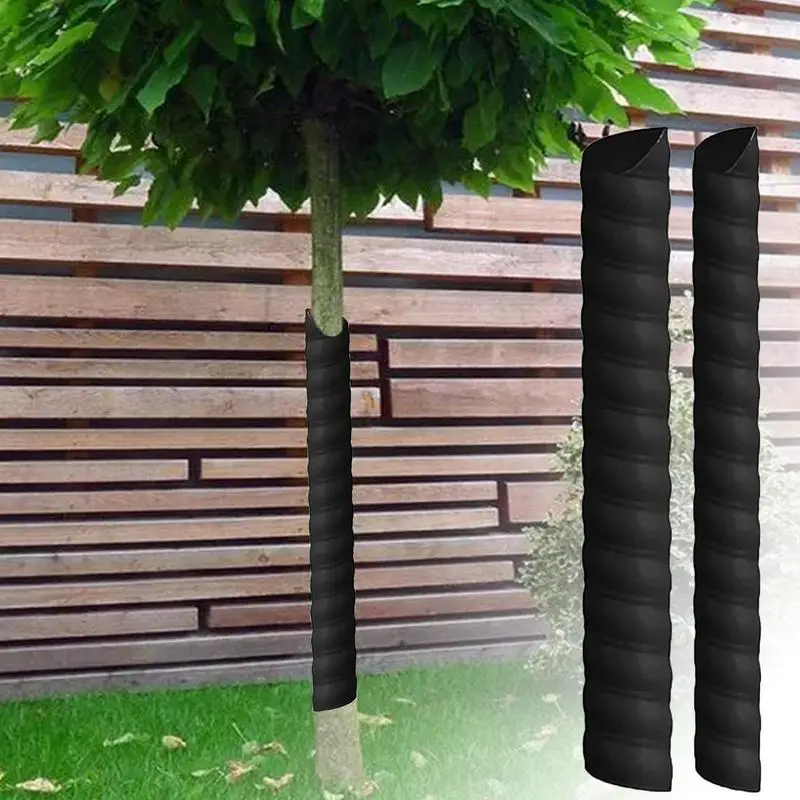 Tree Trunk Guard Protector 2X Tree Bark Protector Sleeve 16inch Sturdy Tree Cages For Deer Tree Bark Protector Guard Adjustable