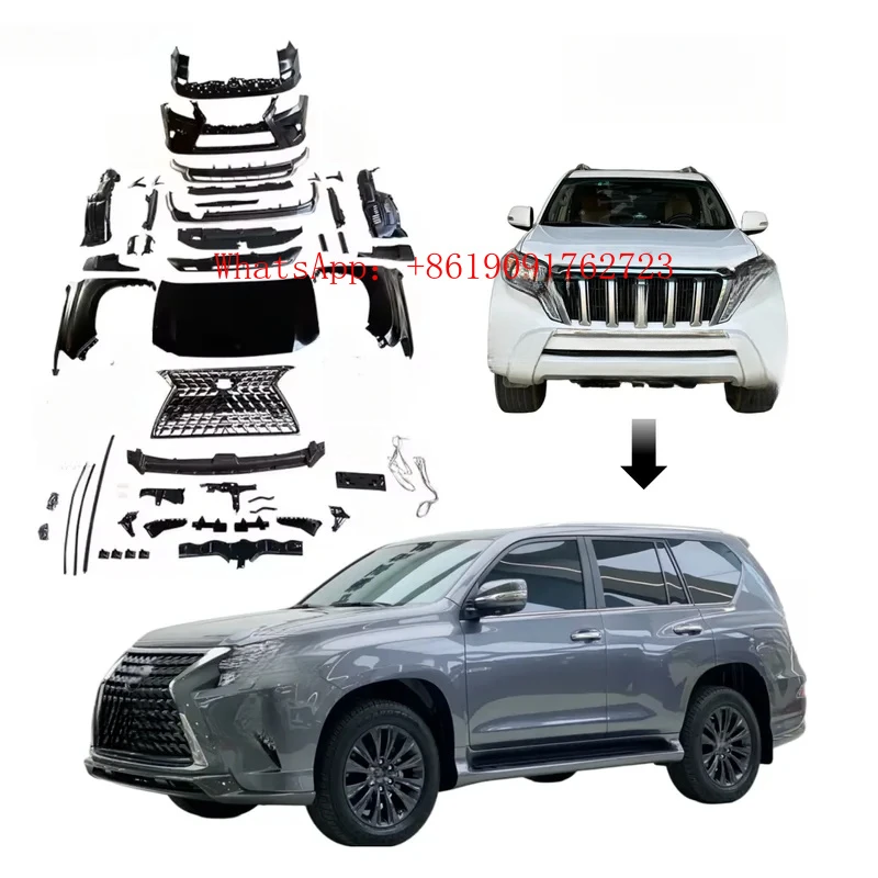 

Factory Hot Selling New Design for 150 2010-2017 Upgrade to GX460 Bodykit Grille Front Bumper LED