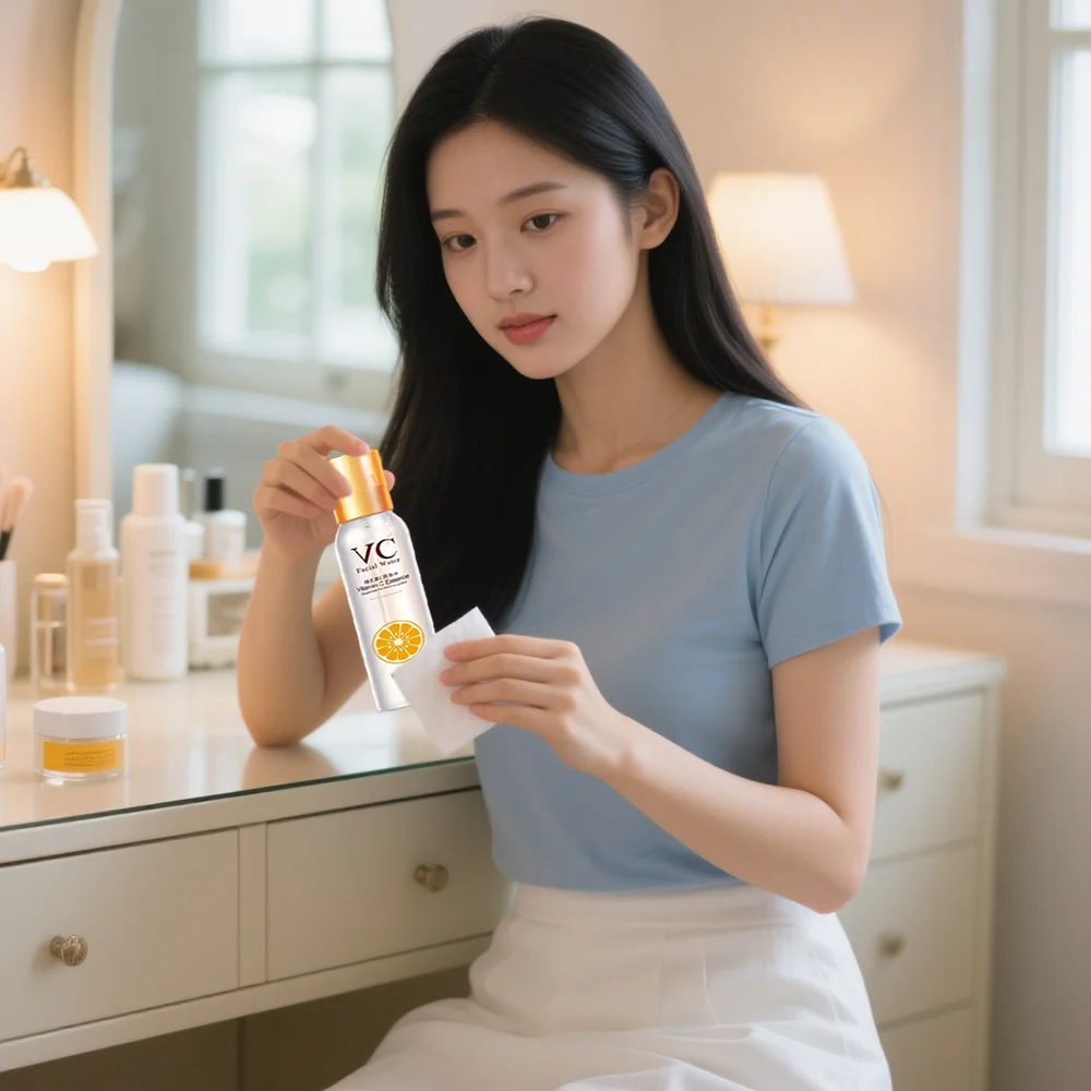 

Facial essence containing vitamin C essential beauty product for whitening skin moisturizing toner spray pore shrinking 150ml