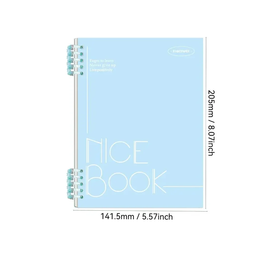 60 Sheet A5 Loose-leaf Notebook Refillable Stationery Binder Ring Notebooks Detachable Binder Ring PP Cover Notebook