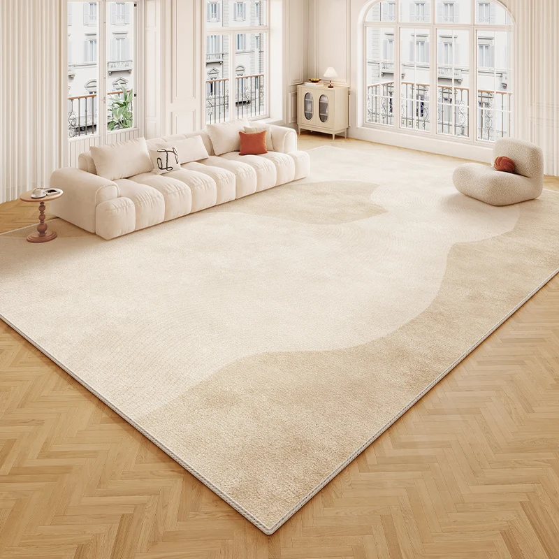 Cream Style Rugs for Bedroom Minimalist Anti-slip Floor Mat Thicken Washable Rug Fluffy Soft Living Room Decoration Plush Carpet