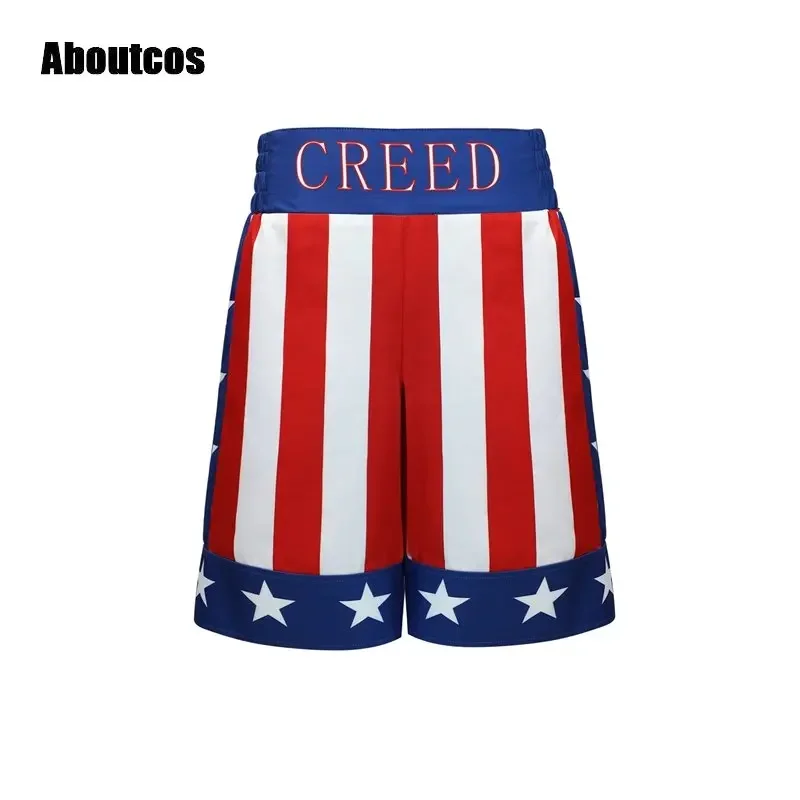 Aboutcos-Short de boxe Adonis Creed pour homme, robe de cosplay, costume de film Creed III, vêtements de fête de carnaval, Halloween FantrenforRoleplay
