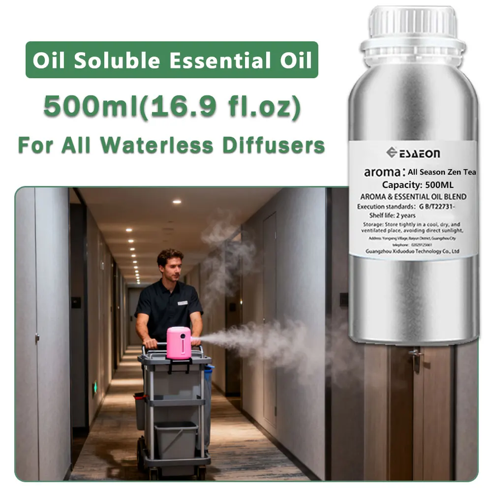 ESAEON Hotel/Club Perfume Machine Essential Oil For All Waterless Aromatherapy Machines, All Season Zen Tea - 500ML (16.9 fl.oz)