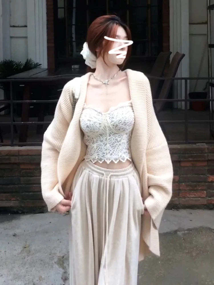 

Женский свитер с ленивым рукавом, пальто, осень-зима, Новое поступление, высококачественная корейская система, шикарный топ ранней осени, милый кардиган