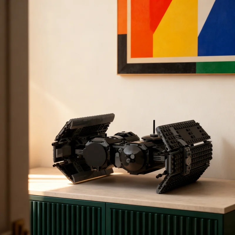 

750pcs MOC TIE Reconnaissance Fighter Star Battle Model Building Blocks Creative DIY Gift Display Decor Assemble Premium Adult