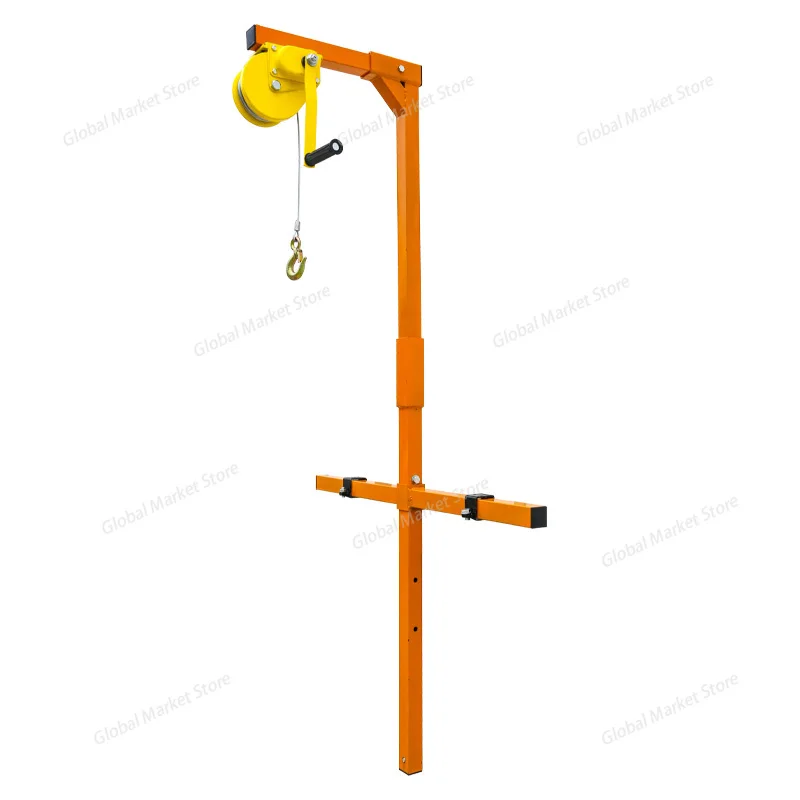 Air Conditioner External Machine Crane Repair Lift Bracket Portable Lifting Machine Hand-cranked Small Crane Lifting Bracket
