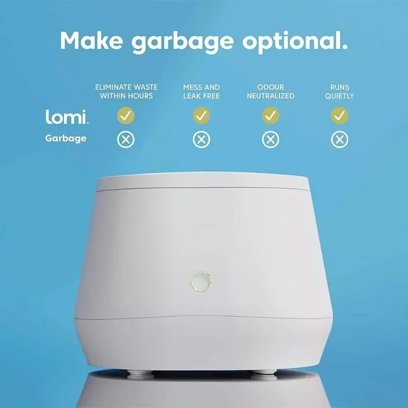 Kitchen Composter O primeiro Smart Waste Home Food Upcycler do mundo transforma-se em fertilizante natural, trituradores de resíduos alimentares