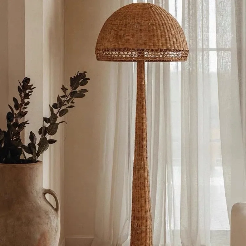 Vintage floor lamp American Japanese wabi-sabi medieval decorative atmosphere table lamp