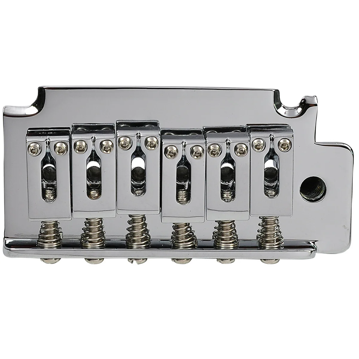 Musiclily Pro 52.5mm 2-Point Style Short Block Guitar Tremolo Bridge for Squier ST, Chrome