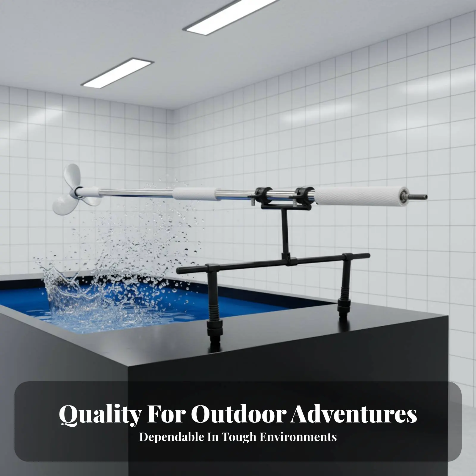 

Inflatable Boat Drill Thruster Saltwater & Freshwater Use Cordless Drill Outboard Engine Handheld Boat Propeller Rust-Resistant