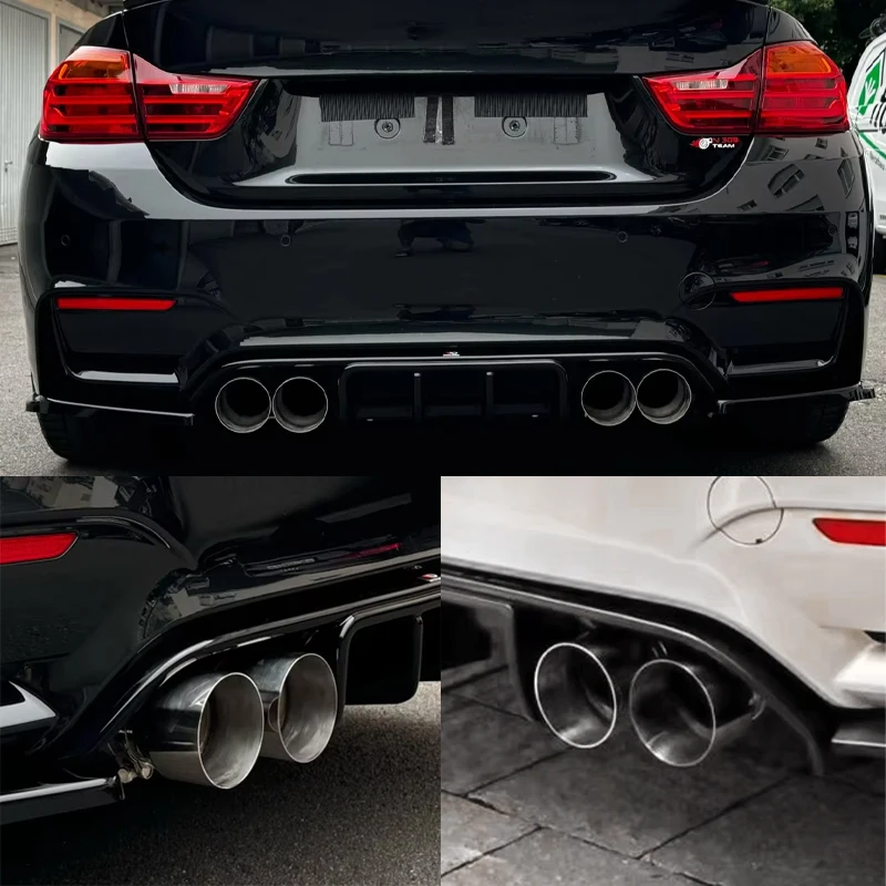 4 Pieces/lot Stainless Steel Exhaust Tips For BMW F87 M2 F80 M3 F82 F83 M4 Direct Fit Exhaust Tip Tailpipe Nozzle