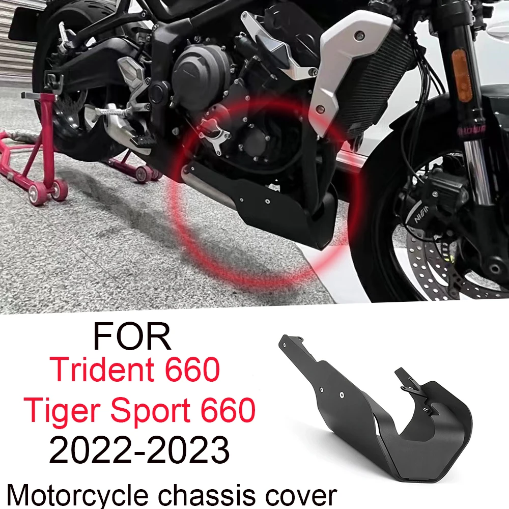 

Motorcycle Engine Base Skid Plates Protection Cover For Trident 660 2021-2023 Engine Chassis Guard For Tiger Sport 660 2022 2023