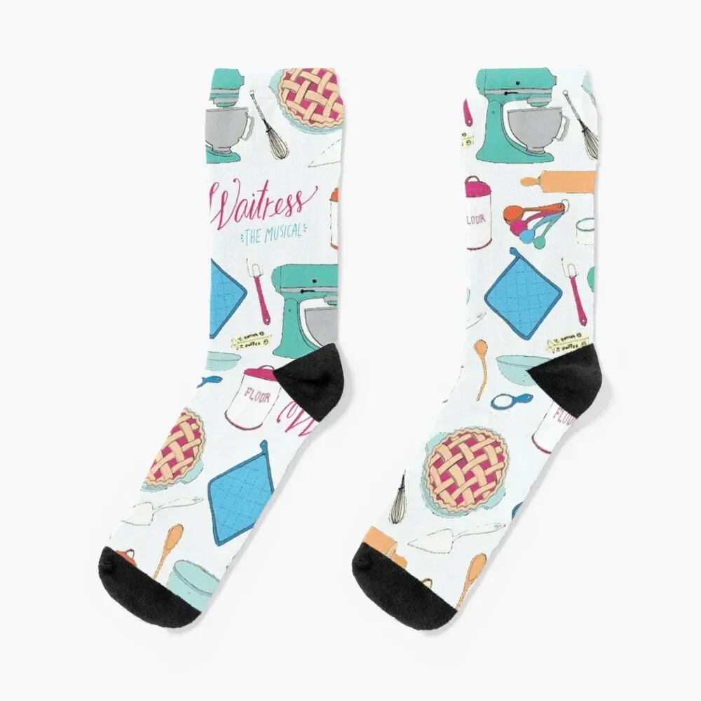 

Waitress the Musical Pattern Socks soccer anti-slip Run Children's Novelties Socks Women's Men's