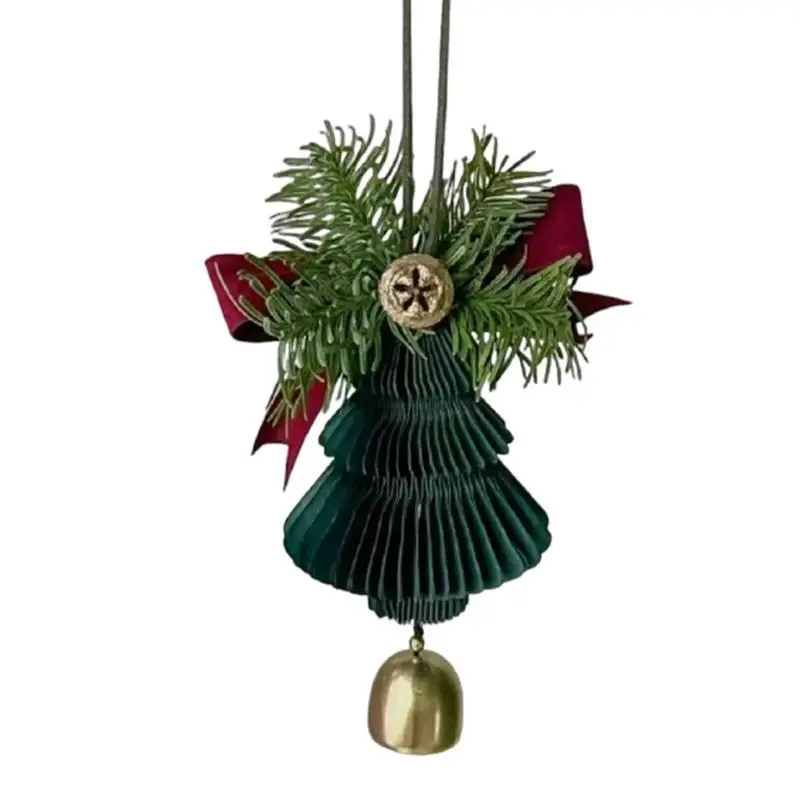 Bell Christmas Ornaments Bowknot Large Christmas Bell Ornament Cute Decorative Bells Holiday Bells Festive Christmas Tree