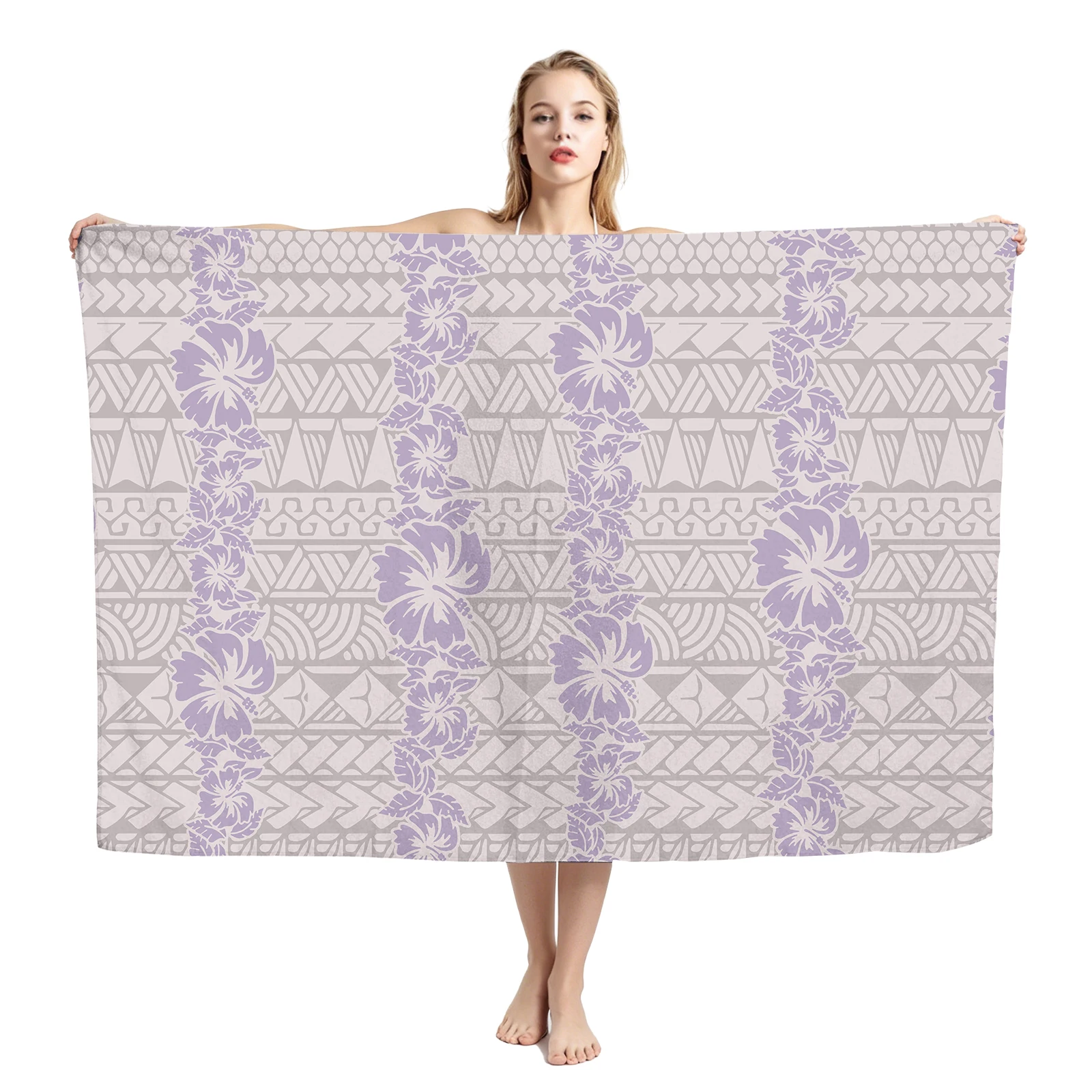 Classy Sarong Summer Island Excellent Casual Fashion Beach Clothes Hawaiian Mokihana Lei Craft Design Custom Sarongs for Women's