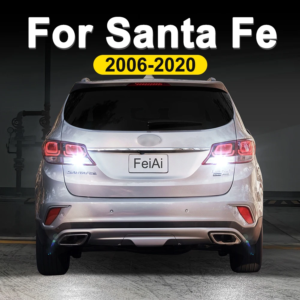 

Для Hyundai Santa Fe 2 3 4 светодиодные лампы заднего хода, резервные лампы 2006-2020 2011 2012 2013 2014 2015 2016 2017 2018 2019