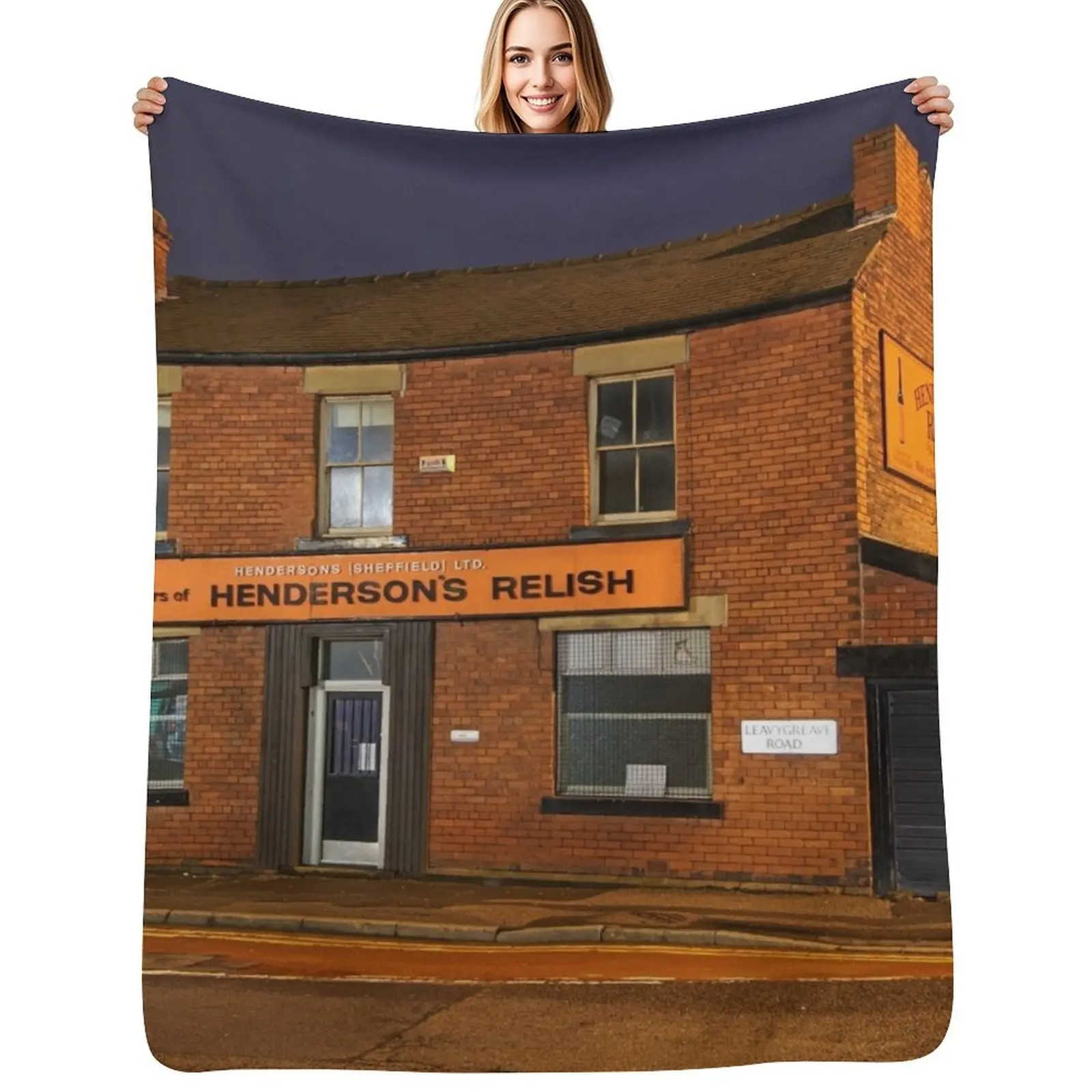 Henderson's Relish Old Building Throw Blanket Thin Luxury St Sofa Quilt Stuffeds Warm Luxury Brand Blankets