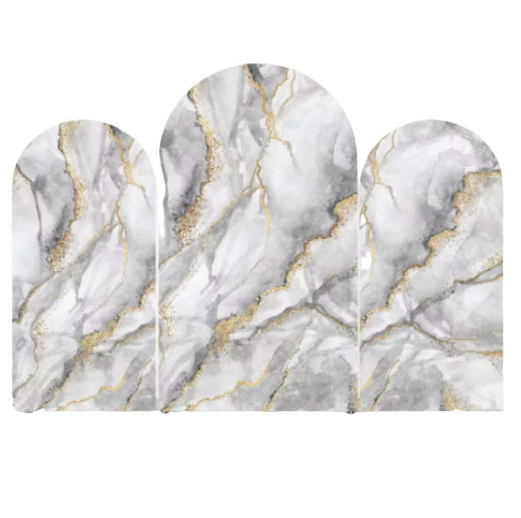 

Marbling Marble Wedding Arch Cover Elastic Backdrop Background Photography Baby Shower Birthday Party Celebrate Decoration Props