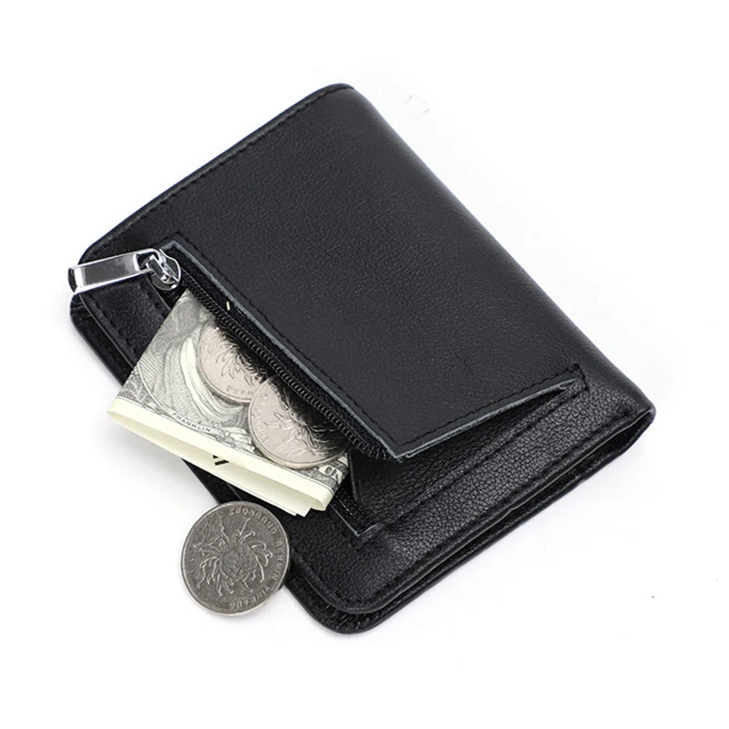 

Genuine leather men wallet short leather men's wallets card holder Coin Purse Money clip for women 2024