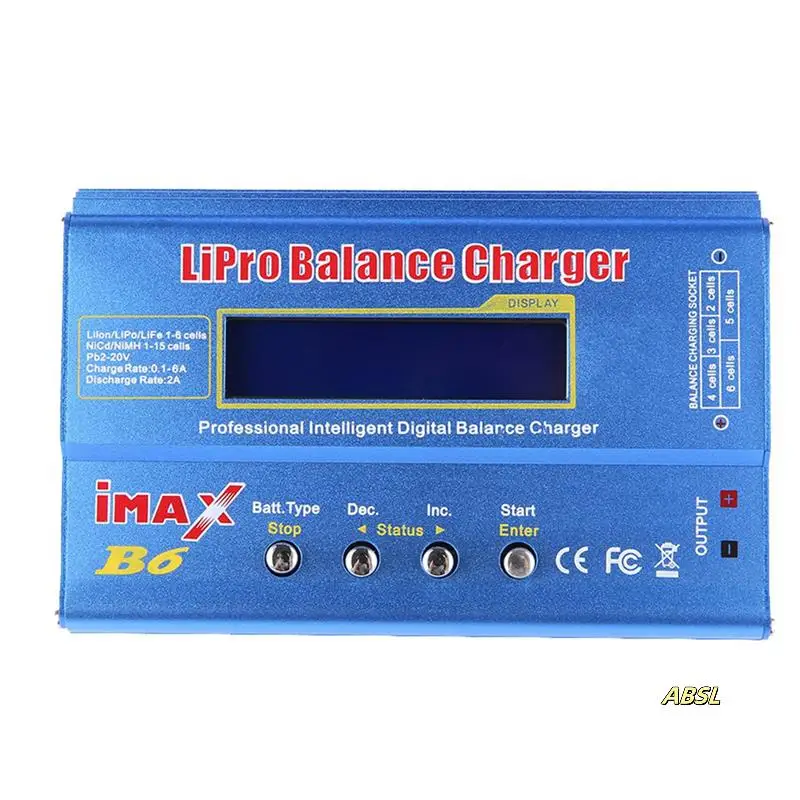 

2X For IMAX B6 80W Lipo Battery Charger+XT60 Lipo Nimh Li- Ni-Cd Digital Lipro Balance Charger Battery Smart Charger